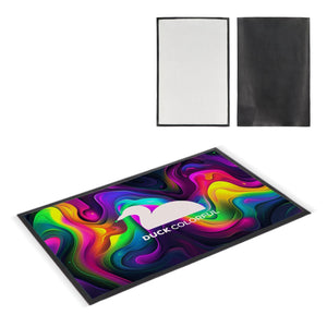 Zerbino con stampa in sublimazione 60x90 cm Nero - personalizzabile con logo