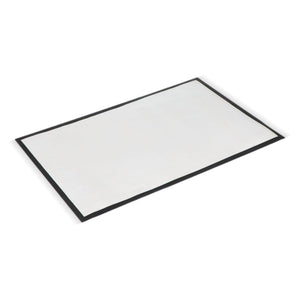 Zerbino con stampa in sublimazione 60x90 cm Nero - personalizzabile con logo