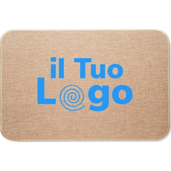 Zerbino in lino beige - personalizzabile con logo