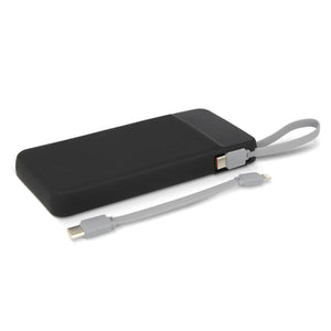 Ziara 10.000 mAh Powerbank Nero - personalizzabile con logo