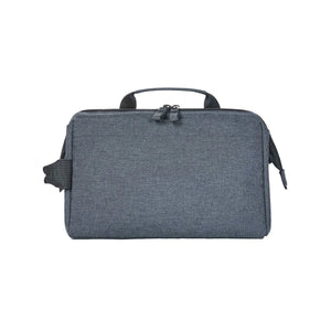 Zipper Bag CIRCLE grigio - personalizzabile con logo