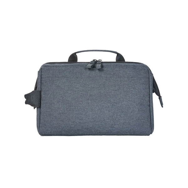 Zipper Bag CIRCLE grigio - personalizzabile con logo